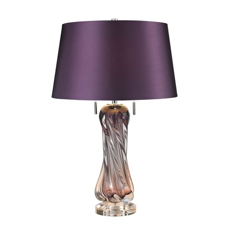 ELK HOME Vergato 24'' High 2-Light Table Lamp, Purple D2663